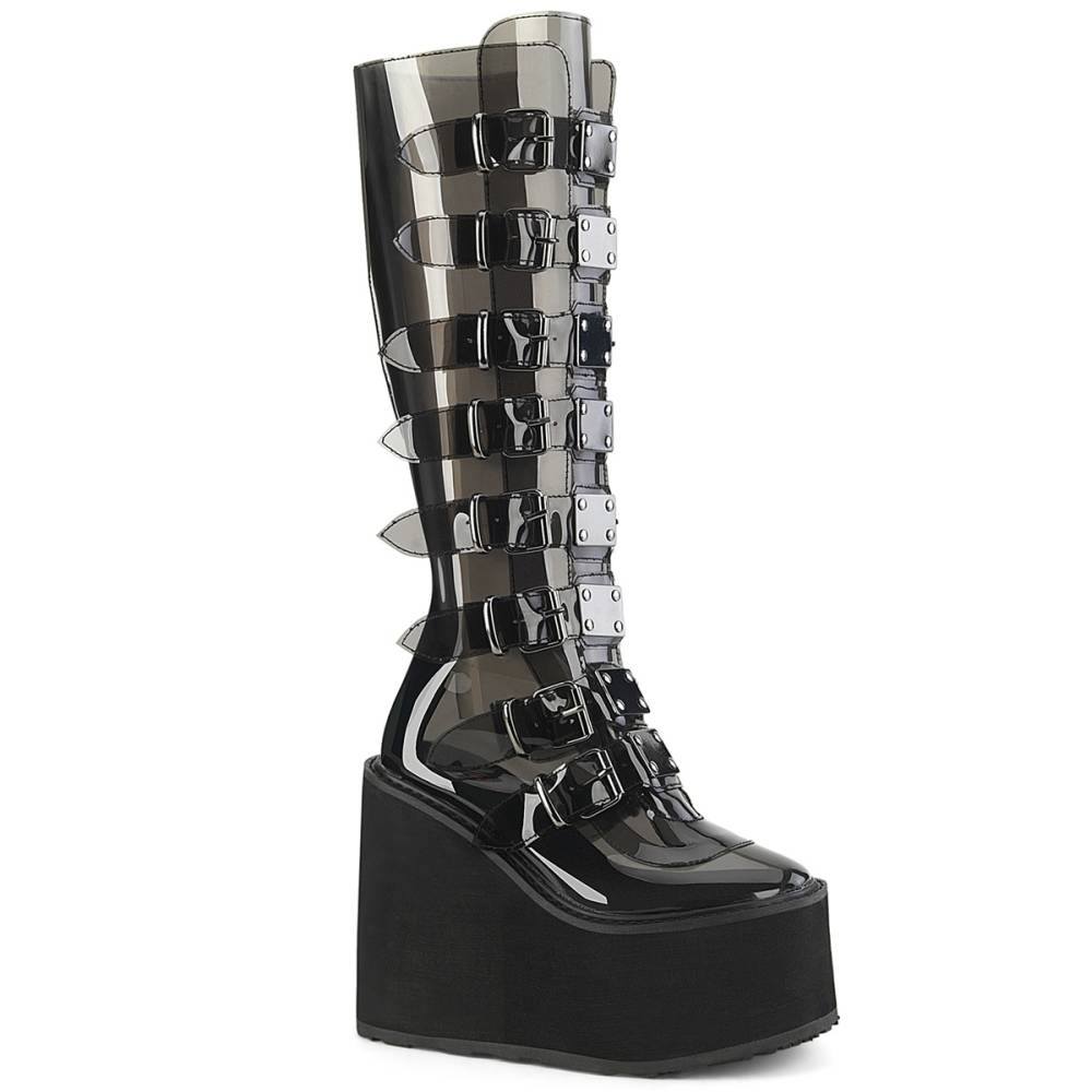DemoniaCult - SWING815C Bottes de plateforme - Noir Product image